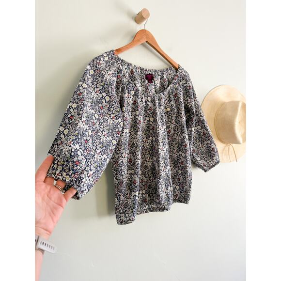 J.Crew | Liberty Of London Floral Peasant Top | Sz XS - Picture 2 of 7